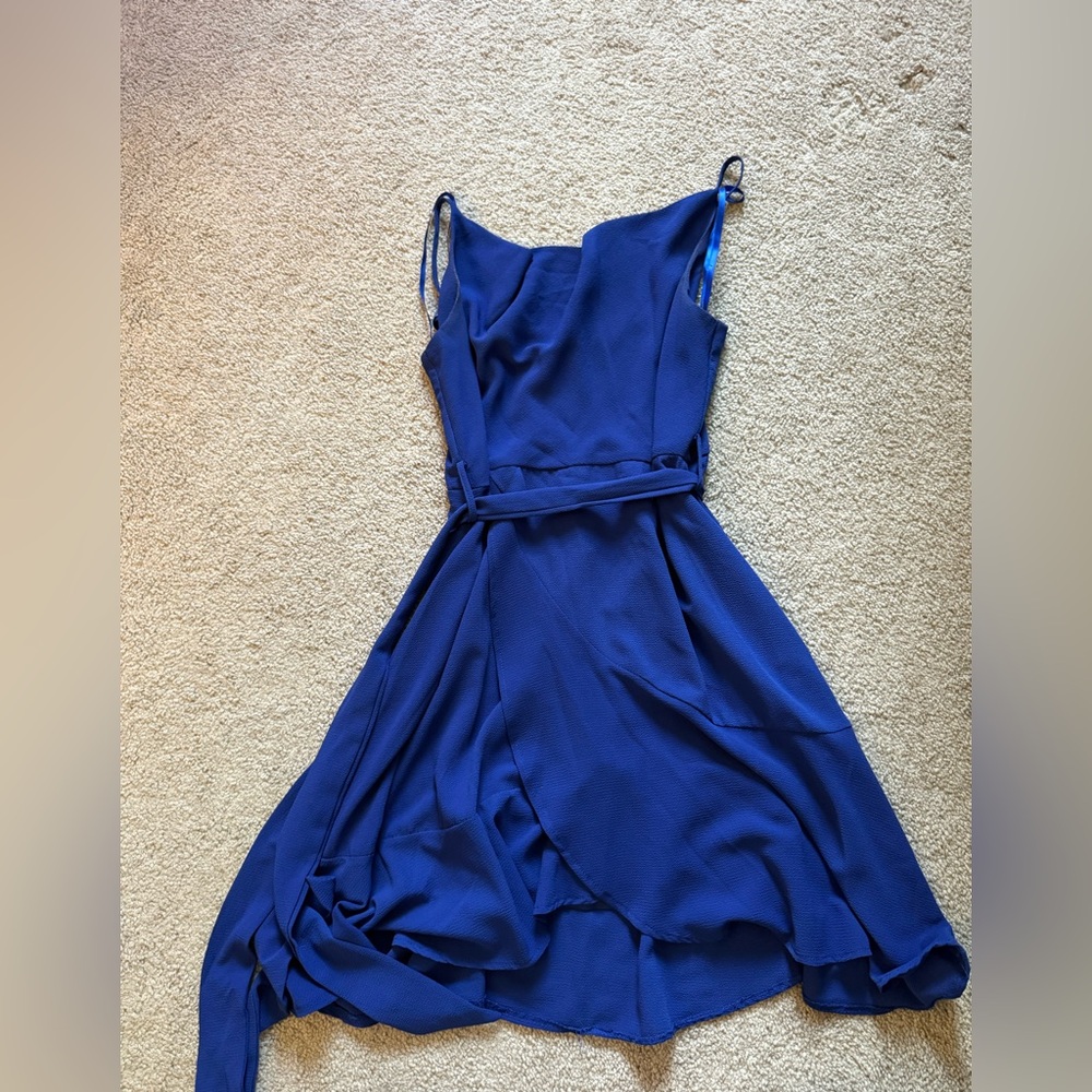 Blue Spaghetti Strap Dress